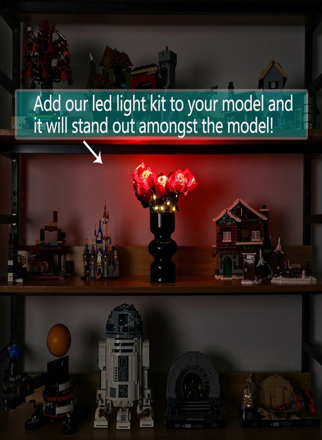 BrickSoul LED Light Kit Compatible with Lego 10328, Lighting Kits Compatible with Rose Flower Bouquet, Lights Only (Model Not Included), Classic Version - Image 5
